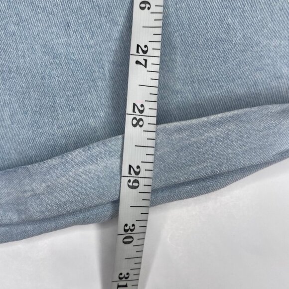 Coco Ceee Blue Denim Romper Button Accent with Pockets Romper Size Med Going Out - Picture 10 of 12